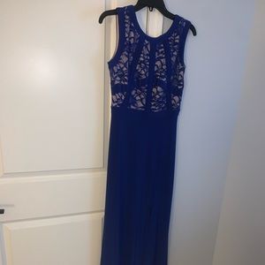 Morgan and Co royal blue dress